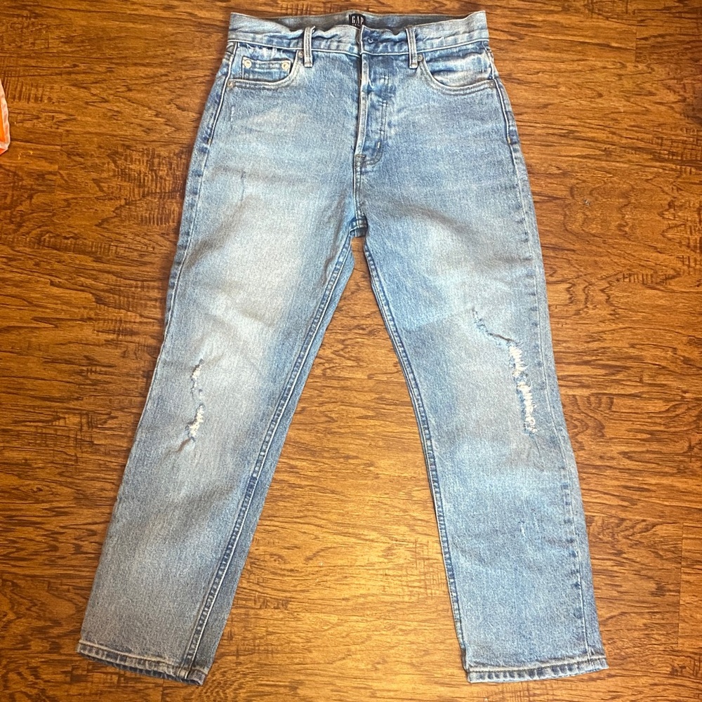 GAP Light Blue Women's Straight Leg Jeans